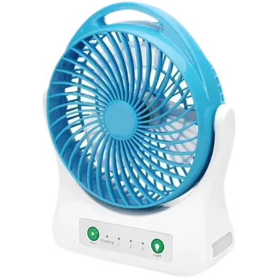 WEIDASI Rechargeable Fan WD-202 Portable mini USB with Light. - Rokomari product